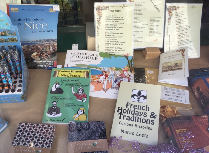 Margo's books in bookstore window